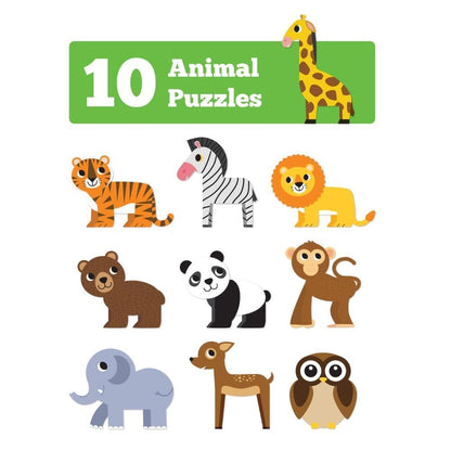 Jungle Animals Puzzle Set with 50+ GK Facts – Fun & Educational Toy for Kids