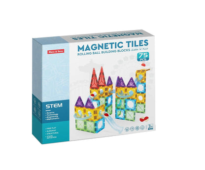 STEM Magnetic Tiles Building Set for Kids (Age 3+)
