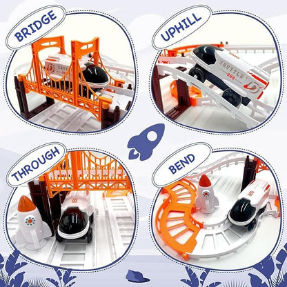 Outer Space Track Set | Battery-Operated Shuttle, Astronauts & More