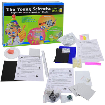 Young Scientist DIY Kit Set 2 – Magnetism, Static Electricity & Water Cycle Experiments | STEM Toy for Kids Age 8+