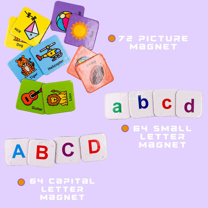 3-in-1 Alphabet & Words Magnetic Learning Set for Kids
