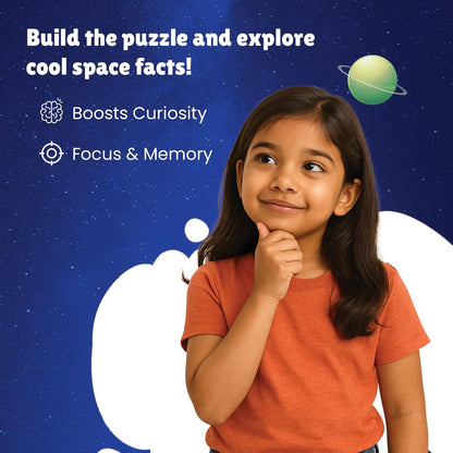Solar System Puzzle – 108 Pieces with 50 Fun Space Facts (Ages 6+)