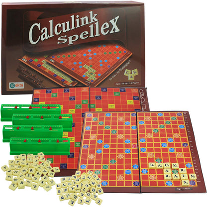 Calculink Spellex Educational Word Board Game – Fun Spelling & Vocabulary Game for Kids Age 6+