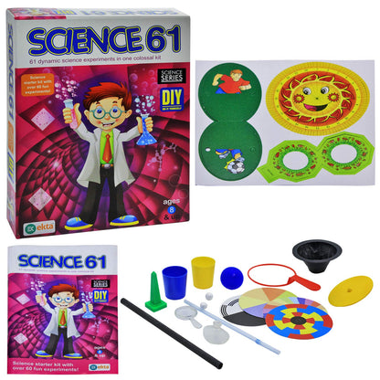 Science 61 DIY Experiment Kit for Kids – 60+ Fun STEM Activities | Ages 8+