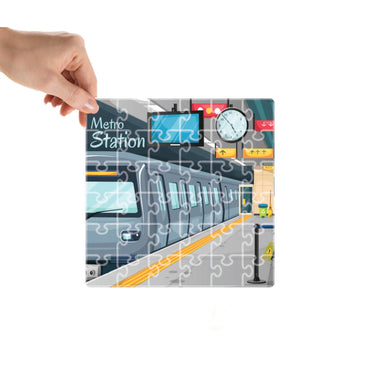 Mittimate Metro Station 36-Piece Jigsaw Puzzle for Kids Ages 4–6 | Educational Puzzle Toy for Boys & Girls | Fun Birthday Gift
