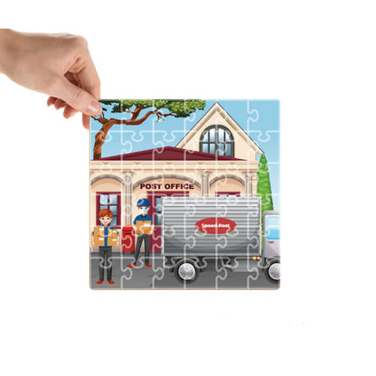 Mittimate Post Office 36-Piece Jigsaw Puzzle for Kids Ages 4–6 | Educational Puzzle Toy | Perfect Birthday Gift for Boys & Girls