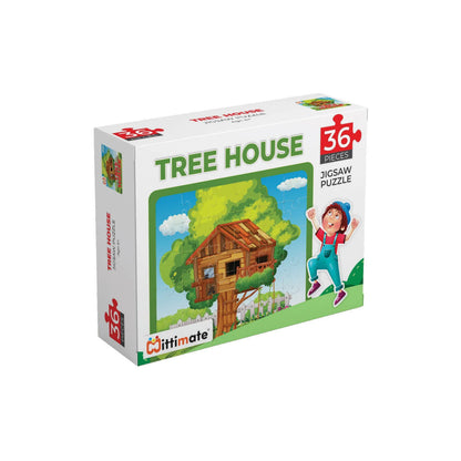 Mittimate Tree House Jigsaw Puzzle (36 Pieces)