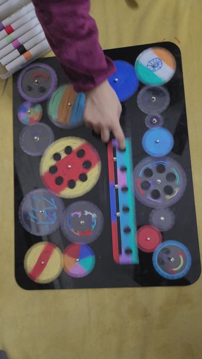 Solar System Gear Puzzle – Paint, Build & Spin Your Own Universe (Acrylic DIY Kit for Kids)