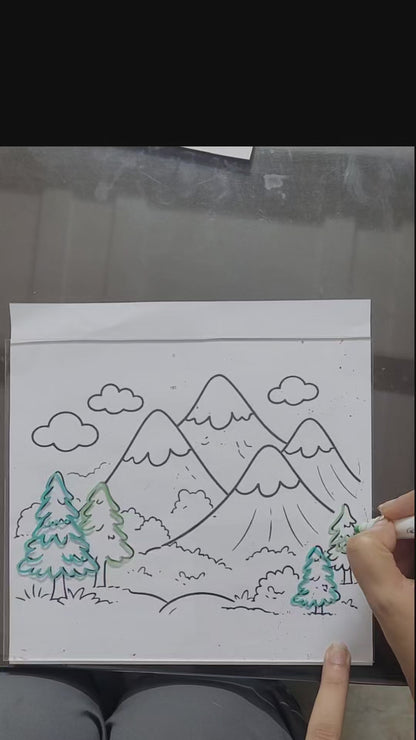 LED Writing Pad – Reusable Glow Board for Drawing, Writing & Learning (20cmx20cm)