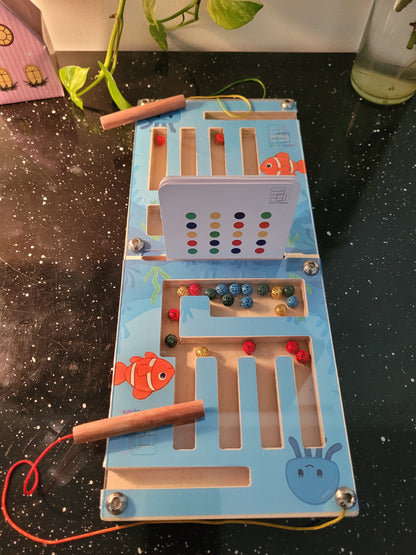 Double Player Sea Theme Maze Board Puzzle – Hand-Eye Coordination & Fine Motor Skills Board for Kids (Copy)