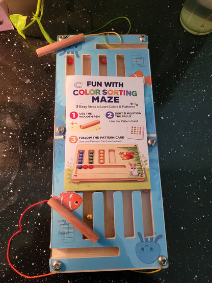 Double Player Sea Theme Maze Board Puzzle – Hand-Eye Coordination & Fine Motor Skills Board for Kids (Copy)