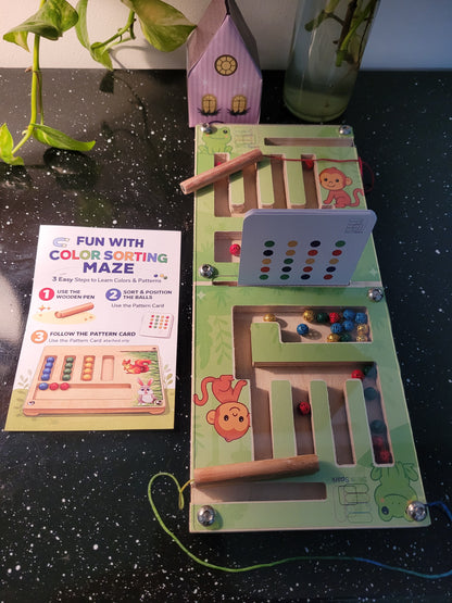 Double Player Jungle Theme Maze Board Puzzle – Hand-Eye Coordination & Fine Motor Skills Board for Kids (Copy) (Copy)