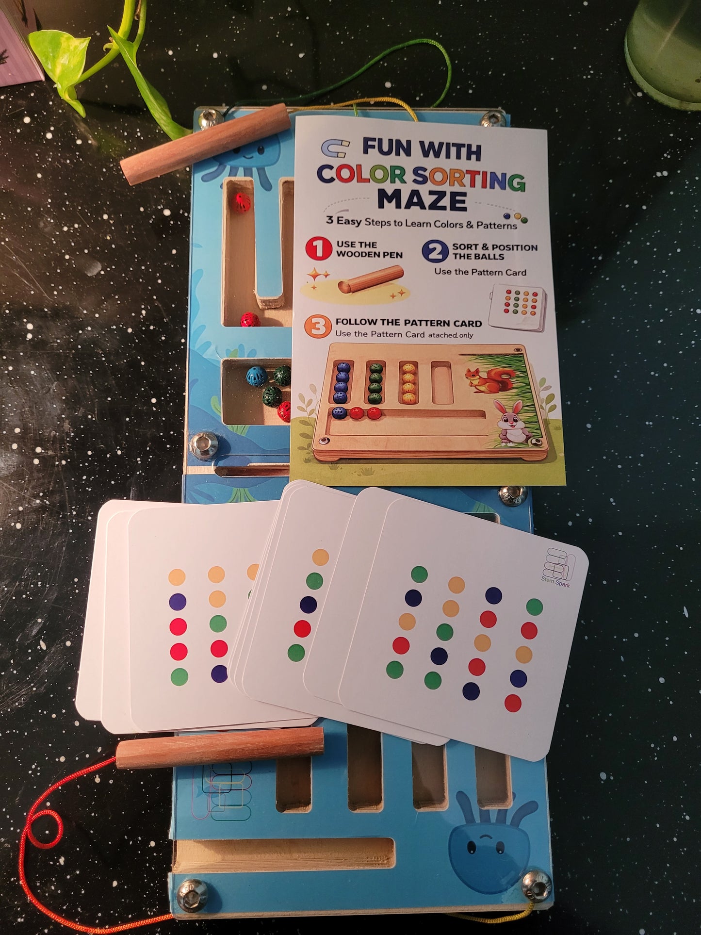 Double Player Sea Theme Maze Board Puzzle – Hand-Eye Coordination & Fine Motor Skills Board for Kids (Copy)