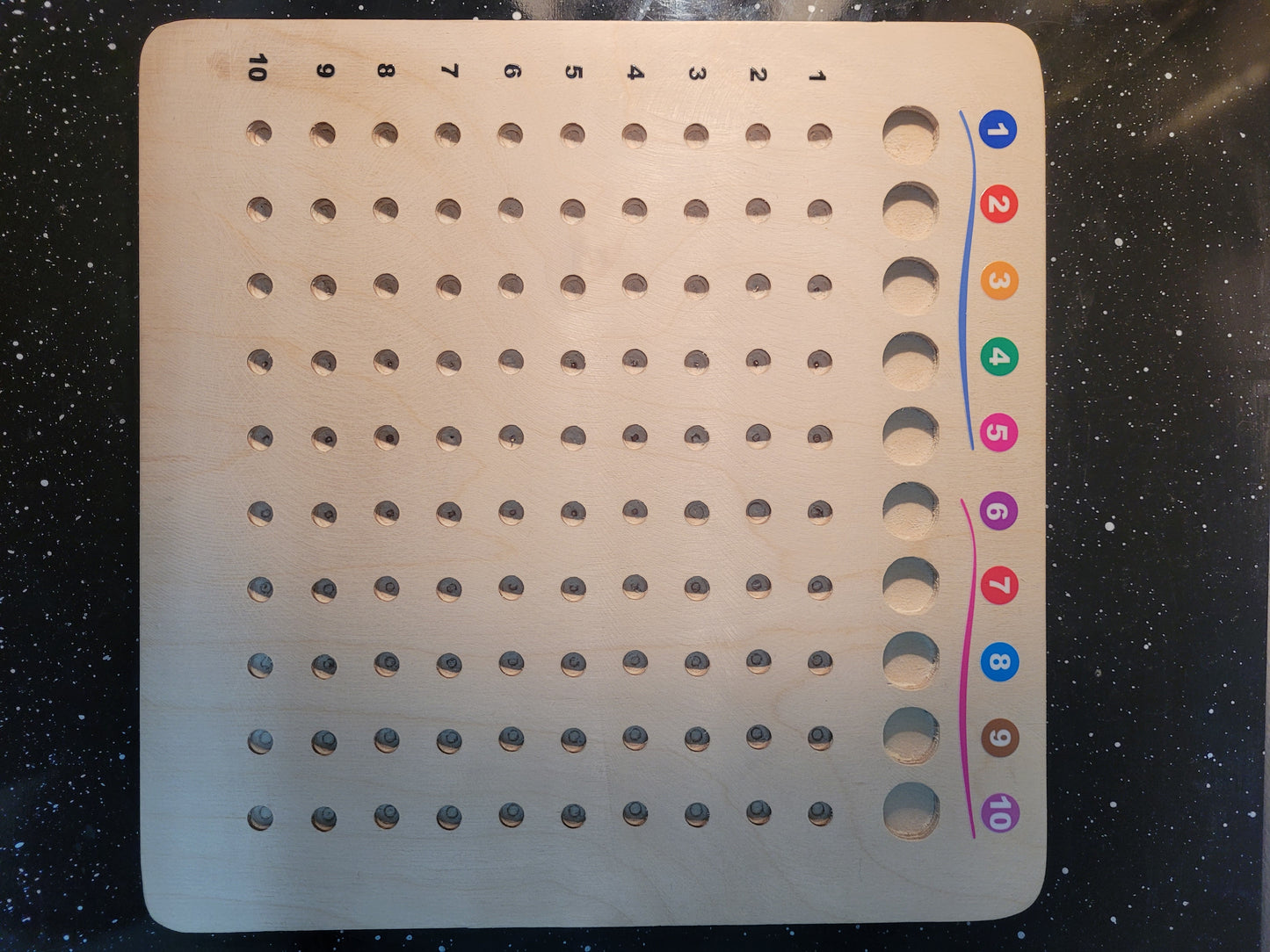 Wooden Math Board for kids aged 6+