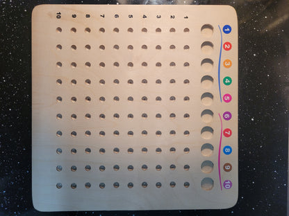 Wooden Math Board for kids aged 6+